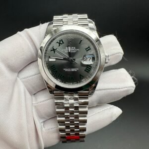 rolex datejust 41mm edelstahl wimbledon (kopie)