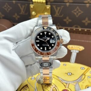 Startseite rolex gmt master ll 40mm rootbeer bicolor schwarz